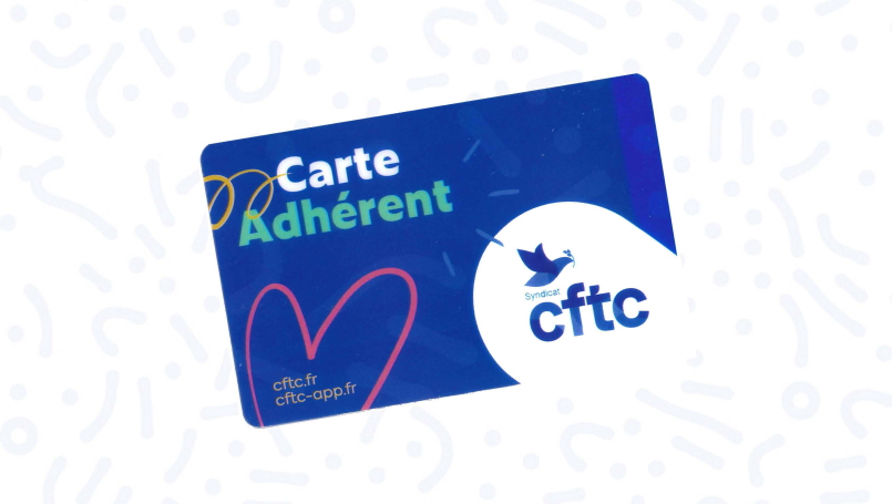 J'adhère à la CFTC CFTC Carte Adhérent